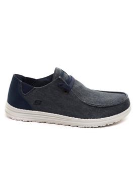 Zapatilla Skechers 66387 Azul para Hombre