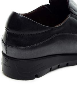 Zapato Mocasín Pitillos Negro para Mujer.