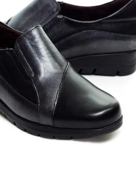 Zapato Mocasín Pitillos Negro para Mujer.