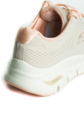 Deportivo Skechers 149057 Arch Fit Beige para Mujer