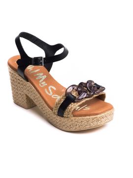 Sandals Oh My Sandals 5053 Negra para Mujer