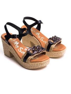 Sandals Oh My Sandals 5053 Negra para Mujer