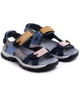 Sandalia Coronel Tapiocca T5017 Azul y rosa para Mujer