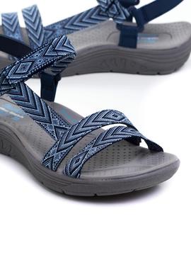 Sandalia Skechers 163126 azul para Mujer