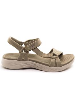 Sandalia Skerchers 15316 Taupe para Mujer