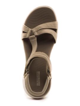 Sandalia Skerchers 15316 Taupe para Mujer