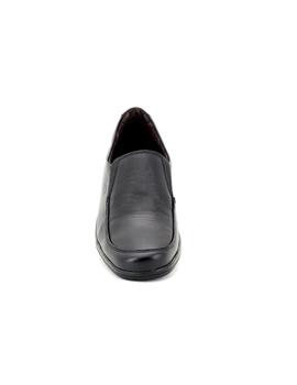Zapato Fluchos De Piel Negro 6625