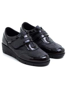 Zapato 48Horas 1102 Gris-Negro para Mujer