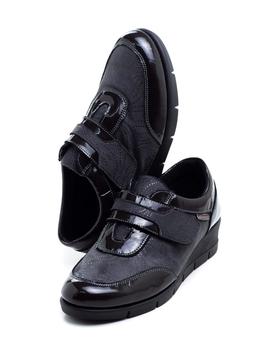Zapato 48Horas 1102 Gris-Negro para Mujer