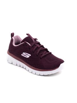 Deportivo Skechers 12615 Granate para Mujer