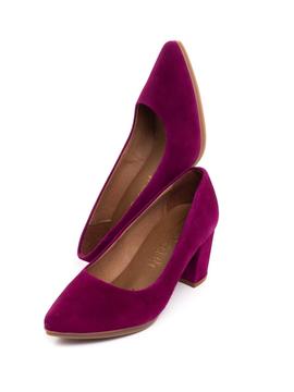 Zapato Mimao Ante Vino para Mujer