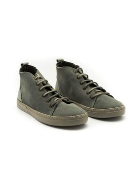 Botin NaturalWorld De Piel Gris 6203