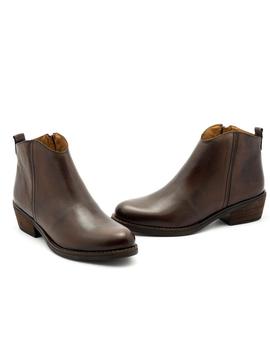 Botin Marroqui Sanchez De Piel Marron 9960