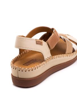 Sandalias Pikolinos Cadaques W8K Marfil pra Mujer