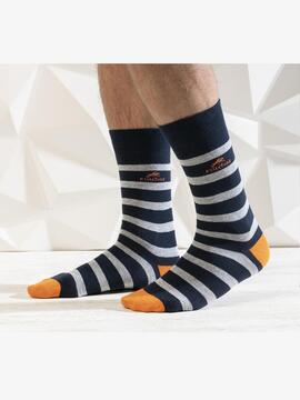 Calcetines Fluchos Rayas Azules para Hombre