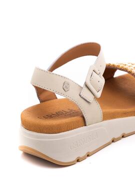 Sandalia Carmela 160590 Beige para Mujer