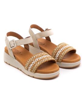 Sandalia Carmela 160590 Beige para Mujer