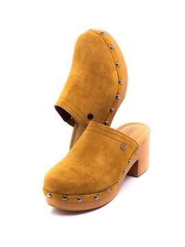 Zueco Carmela 160461 Camel para Mujer