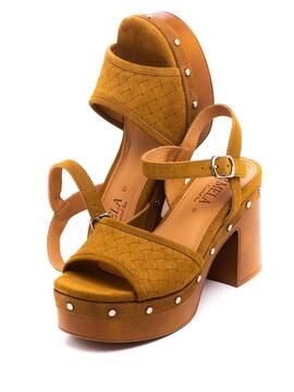 Sandalia Carmela 160623 Camel para Mujer