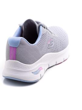 Deportivo Skechers 149722 Gris para Mujer