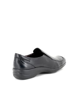 Zapato Fluchos De Piel Negro 6625