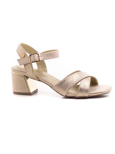 Sandalias doradas top xti