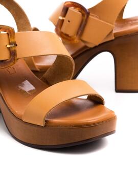 Sandalia Oh My Sandals 5245 Camel para Mujer