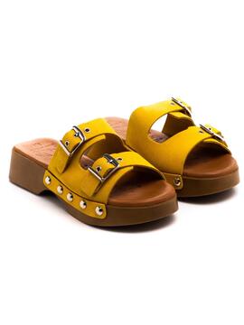 Sandalia Oh My Sandals 5237 Mostaza para Mujer