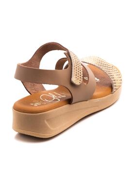 Sandalia Oh My Sandals 5182 Taupe para Mujer