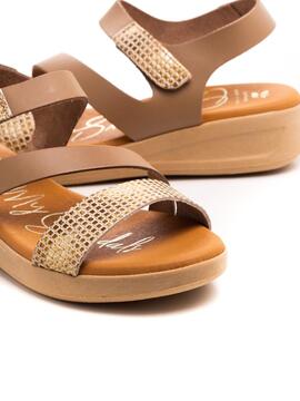 Sandalia Oh My Sandals 5182 Taupe para Mujer