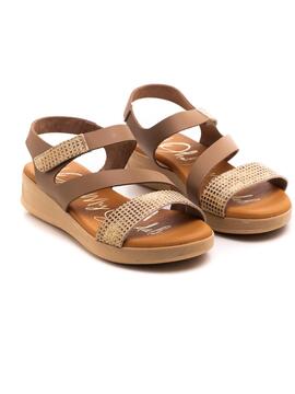 Sandalia Oh My Sandals 5182 Taupe para Mujer