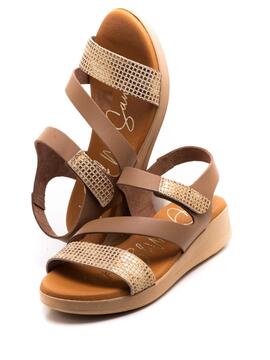 Sandalia Oh My Sandals 5182 Taupe para Mujer