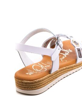 Sandalia Oh My Sandals 5202 Blanco para Mujer