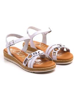 Sandalia Oh My Sandals 5202 Blanco para Mujer