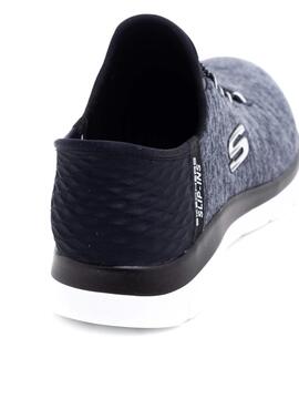 Skechers Slip-Ins Negro para Mujer