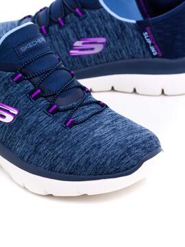 Skechers Slip-Ins Azul para Mujer