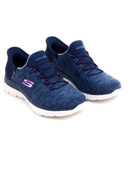 Skechers Slip-Ins Azul para Mujer