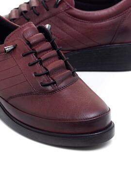 Zapatos 48Horas 2103 Burdeos para Mujer