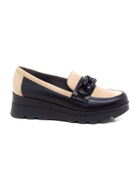 Mocasín Pitillos 5354 Negro-beige para Mujer