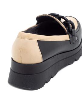 Mocasín Pitillos 5354 Negro-beige para Mujer