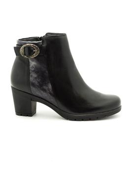 Botin Pitillos De Piel Negro 3823