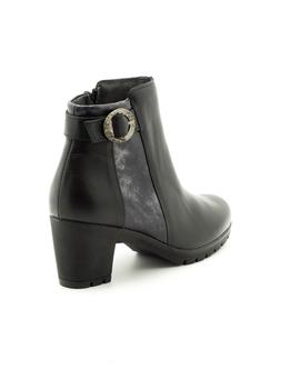 Botin Pitillos De Piel Negro 3823