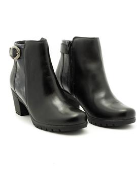 Botin Pitillos De Piel Negro 3823