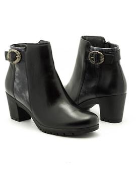 Botin Pitillos De Piel Negro 3823