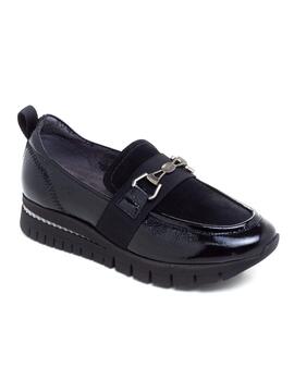 Mocasines Fluchos F1811 Negro para Mujer