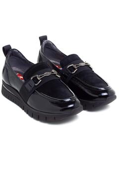 Mocasines Fluchos F1811 Negro para Mujer