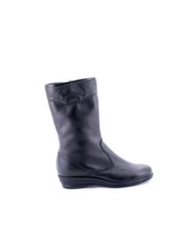 Bota Losal De Piel Negra 2357