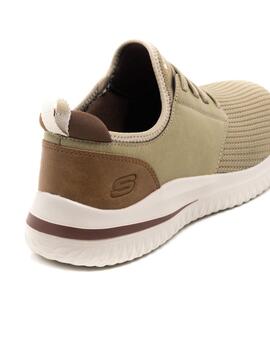Sneaker Skechers 210239 Taupe para Hombre