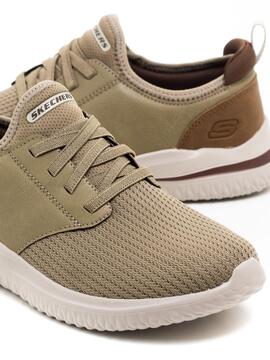 Sneaker Skechers 210239 Taupe para Hombre