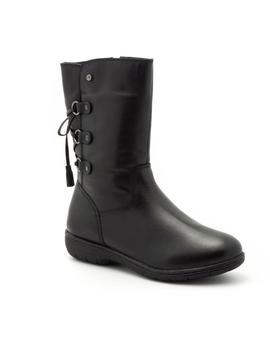 Bota Kangaroos De Piel Negra 9030-11